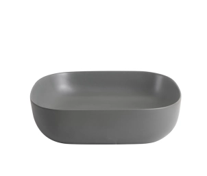 Раковина накладная Mixxus Premium DIVERSE-0115 GRAY 490x395x135mm (MP6650) №5