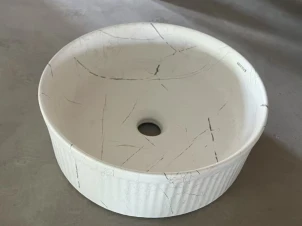 Раковина накладная Mixxus Premium WAVE-0102 MARBLE 370х370х130mm (MP6528) №4