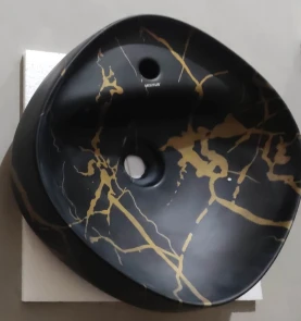 Раковина накладная MIXXUS PREMIUM WAVE-0201 MARBLE 430х430х150mm с отверстием под смеситель (MP6536 №5