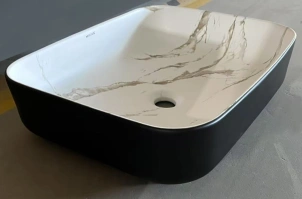 Раковина накладна MIXXUS PREMIUM DIVERSE-0110 MARBLE-BLACK 500х390х130mm (MP6517) №4