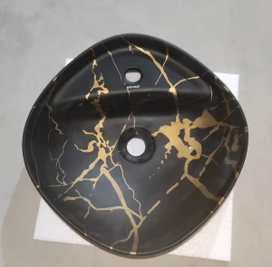 Раковина накладная MIXXUS PREMIUM WAVE-0201 MARBLE 430х430х150mm с отверстием под смеситель (MP6536 №7