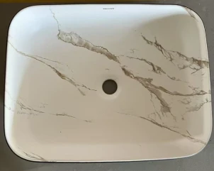 Раковина накладна MIXXUS PREMIUM DIVERSE-0110 MARBLE-BLACK 500х390х130mm (MP6517) №7