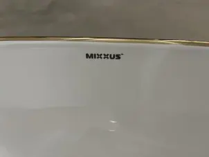 Раковина накладна Mixxus Premium ELLIPSE-0105 EDGE GOLD 600х400х150mm (MP6564) №5