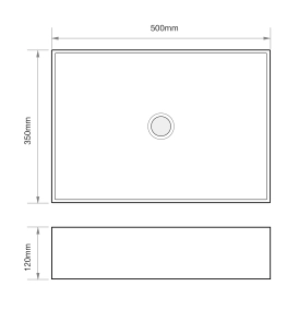 Раковина накладна Mixxus Premium QUADRO-0104 500х350х120mm (MP6515) №8