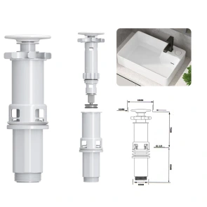 Раковина накладная Mixxus Premium STYLE-0201 520х375х140mm с донным клапаном и отверстием под смеси №5