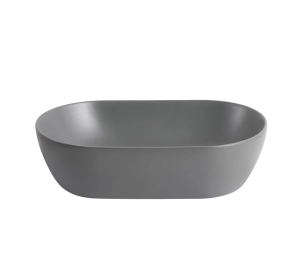 Раковина накладная Mixxus Premium ELLIPSE-0109 GRAY 500x300x140mm (MP6653) №3