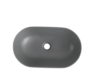 Раковина накладная Mixxus Premium ELLIPSE-0109 GRAY 500x300x140mm (MP6653) №6