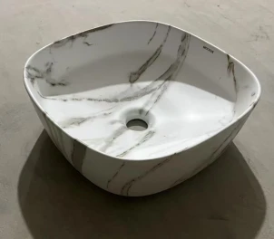 Раковина накладная Mixxus Premium DIVERSE-0104 MARBLE 370х370х135mm (MP6537) №4