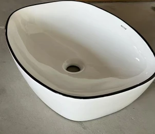 Раковина накладна Mixxus Premium DIVERSE-0109 EDGE BLACK 500х380х140mm (MP6549) №2