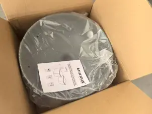 Раковина накладная Mixxus Premium TOPPER-0201 GRAY 410x410x165mm с переливом (MP6649) №2