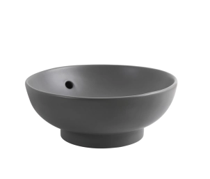 Раковина накладная Mixxus Premium TOPPER-0201 GRAY 410x410x165mm с переливом (MP6649) №3