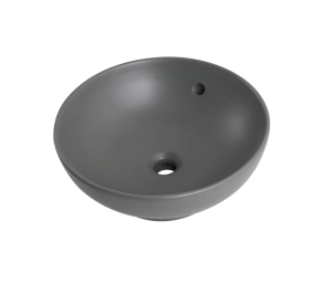 Раковина накладная Mixxus Premium TOPPER-0201 GRAY 410x410x165mm с переливом (MP6649) №6
