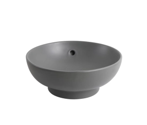 Раковина накладная Mixxus Premium TOPPER-0201 GRAY 410x410x165mm с переливом (MP6649) №7