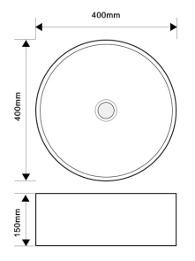 Раковина накладная MIXXUS PREMIUM TOPPER-0103 400х400х150mm (MP6529) №3