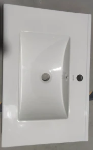 Раковина мебельная Mixxus Premium CUBIC-1502 710х460х170mm с отверстием под смеситель и переливом ( №6