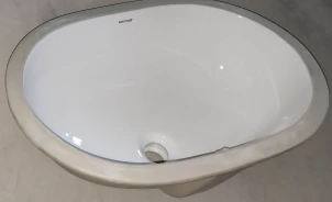 Раковина врізна під стільницю MIXXUS PREMIUM ELLIPSE-1701 570х385х205mm з переливом (MP6566) №2