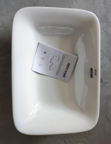 Раковина врезная на столешницу Mixxus Premium STYLE-1601 590х420х180mm с переливом (MP6570) №4