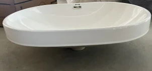 Раковина врізна на стільницю Mixxus Premium ELLIPSE-1601 600х400х190mm з переливом (MP6569) №2