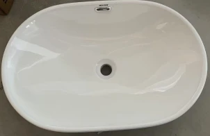 Раковина врізна на стільницю Mixxus Premium ELLIPSE-1601 600х400х190mm з переливом (MP6569) №6