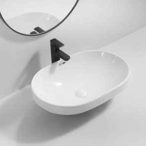Раковина врізна на стільницю Mixxus Premium ELLIPSE-1601 600х400х190mm з переливом (MP6569) №7