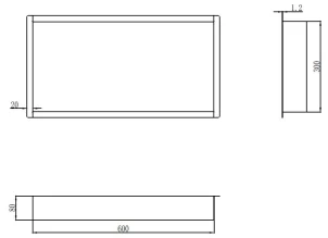 Полиця у ванну Mixxus Premium Niche-0102 (MI6679) №2