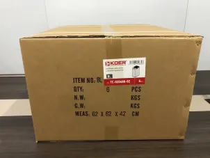 Мусорное ведро сенсорное прямоугольное Koer TC-020408-02 8 л цвет нержавейка (KR5588) №8