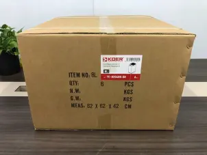 Мусорное ведро сенсорное прямоугольное Koer TC-020408-08 8 л цвет белый (KR5589) №2