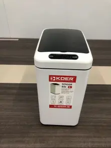 Мусорное ведро сенсорное прямоугольное Koer TC-020408-08 8 л цвет белый (KR5589) №5