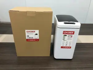 Мусорное ведро сенсорное прямоугольное Koer TC-020408-08 8 л цвет белый (KR5589) №6