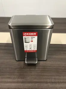 Мусорное ведро с плавным закрытием прямоугольное Koer TC-010306-02 6 л цвет нержавейка (KR5600) №8