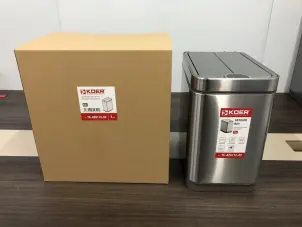 Мусорное ведро сенсорное прямоугольное Koer TC-020112-02 12 л цвет нержавейка (KR5582) №7