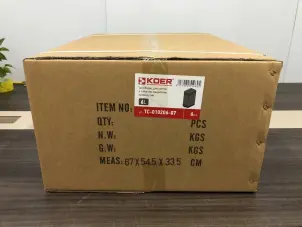 Мусорное ведро с плавным закрытием прямоугольное Koer TC-010206-07 6 л цвет серый (KR5596) №7
