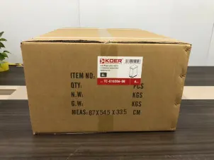 Мусорное ведро с плавным закрытием прямоугольное Koer TC-010206-08 6 л цвет белый (KR5595) №6