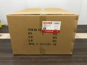 Мусорное ведро с плавным закрытием прямоугольное Koer TC-010210-08 10 л цвет белый (KR5598) №3