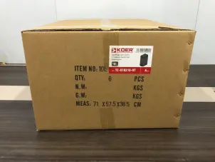 Мусорное ведро с плавным закрытием прямоугольное Koer TC-010210-07 10 л цвет серый (KR5599) №4