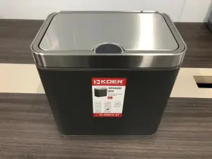 Мусорное ведро сенсорное прямоугольное Koer TC-020212-07 12 л цвет графит (KR5585) №2
