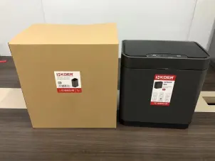 Мусорное ведро сенсорное прямоугольное Koer TC-020312-07 12 л цвет графит (KR5587) №6