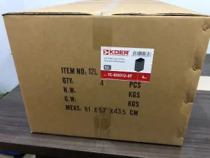 Мусорное ведро сенсорное прямоугольное Koer TC-020312-07 12 л цвет графит (KR5587) №10