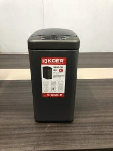 Мусорное ведро сенсорное прямоугольное Koer TC-020408-07 8 л цвет графит (KR5590) №7