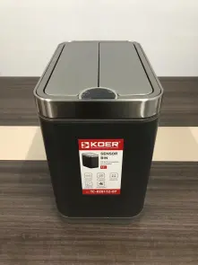 Мусорное ведро сенсорное прямоугольное Koer TC-020112-07 12 л цвет графит (KR5583) №5