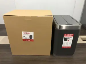 Мусорное ведро сенсорное прямоугольное Koer TC-020112-07 12 л цвет графит (KR5583) №6