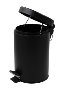 Відро для сміття кругле Zerix Solo-TC0107 Black 7 л колір чорний (ZX5900) №5
