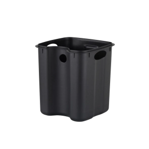 Мусорное ведро с плавным закрытием квадратное Zerix Kubix-TC0106 Black 6 л цвет черный (ZX5890) №4