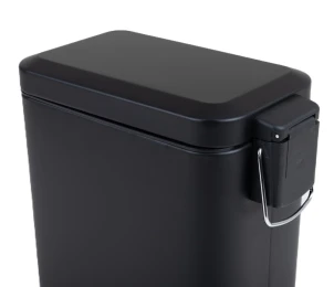 Мусорное ведро с плавным закрытием прямоугольное Zerix Sansa-TC0105 Black 5 л цвет черный (ZX5894) №7