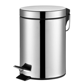 Мусорное ведро круглое Zerix Solo-TC0103 SS Color 3 л цвет нержавейка (ZX5895) №4