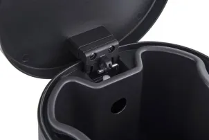 Мусорное ведро с плавным закрытием овальное Zerix Prime-TC0105 Black 5л цвет черный (ZX5902) №7