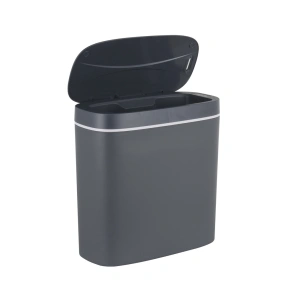 Мусорное ведро сенсорное овальное Mixxus Flat-TC0109 Graphite 9 л цвет графит (MI7075) №3