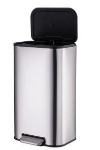 Мусорное ведро с плавным закрытием прямоугольное Mixxus Cubic-TC0112 SS Color 12л цвет нержавейка ( №3
