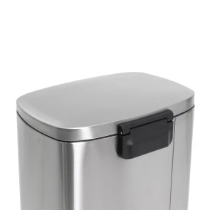 Мусорное ведро с плавным закрытием прямоугольное Mixxus Bevel-TC0112 SS Color 12л цвет нержавейка ( №9