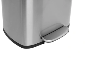 Мусорное ведро с плавным закрытием прямоугольное Mixxus Bevel-TC0112 SS Color 12л цвет нержавейка ( №11